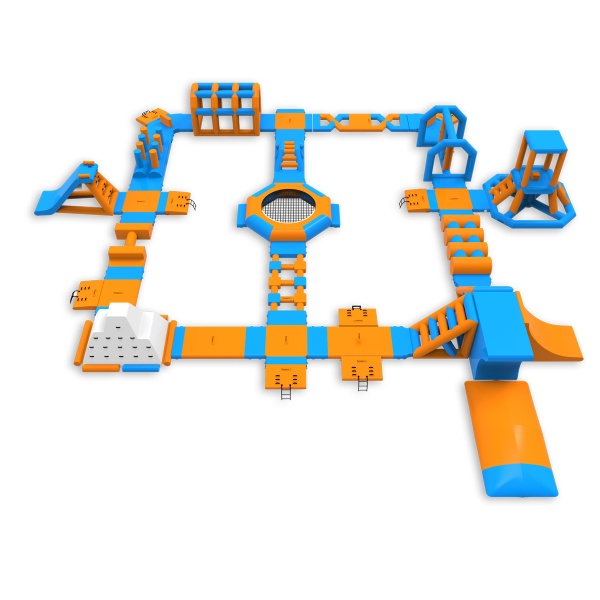 Aufblasbarer Wasserpark Zeta (32 x 30 m)