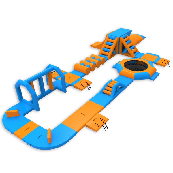 Aufblasbarer Wasserpark Delta (29 x 13 m)