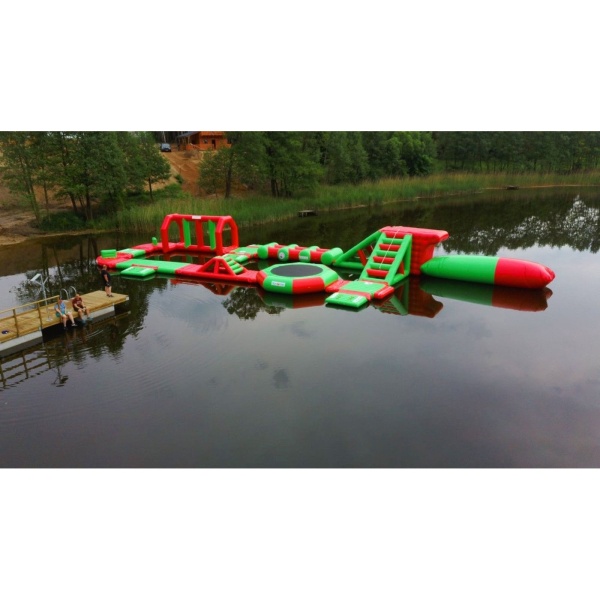 Aufblasbarer Wasserpark Delta (29 x 13 m)