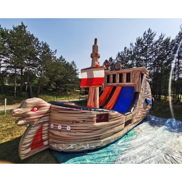 Aufblasbare Rutsche Piratenschiff
