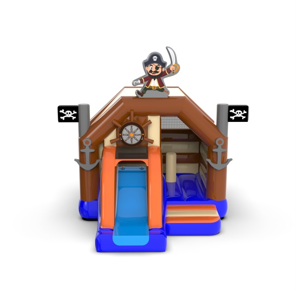 Aufblasbare Piratenhütte mit Rutsche