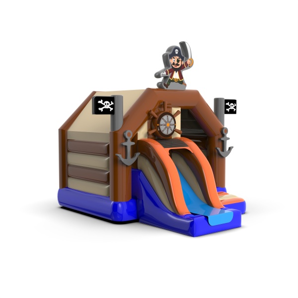Aufblasbare Piratenhütte mit Rutsche