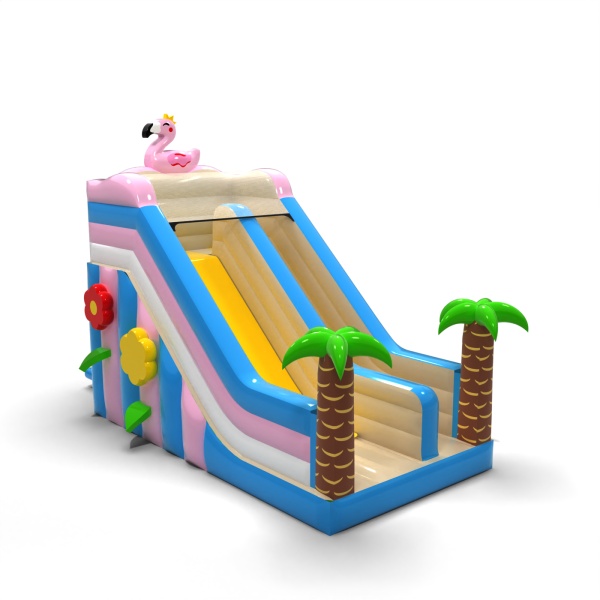Aufblasbare Rutsche mit Flamingo