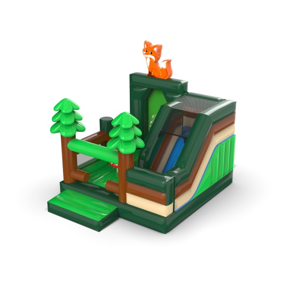Aufblasbares Spielgerät mit Rutsche - Wald-Combo