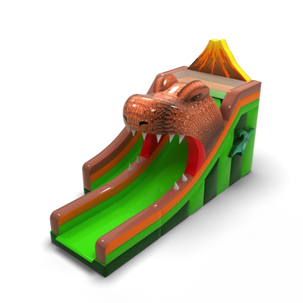Aufblasbare Rutsche mit Dinosaurier