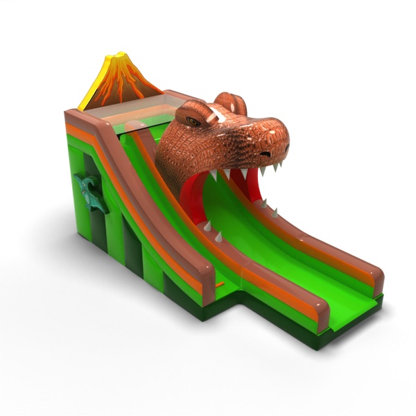 Aufblasbare Rutsche mit Dinosaurier