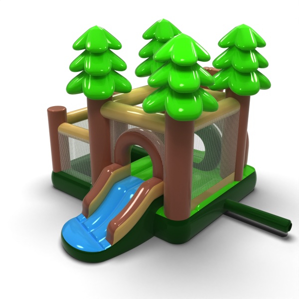 Kleine Hüpfburg mit Trockenbecken für Kinder - Wald