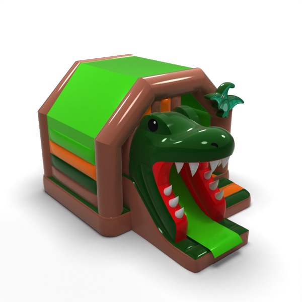Dinosauriermaul - aufblasbares Spielgerät mit Rutsche