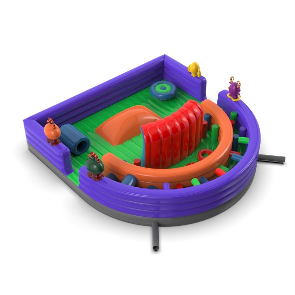 Aufblasbarer Spielplatz mit Monstern