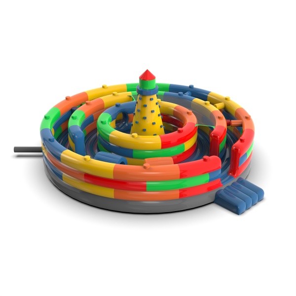 Runder aufblasbarer Spielplatz Bunte Bausteine