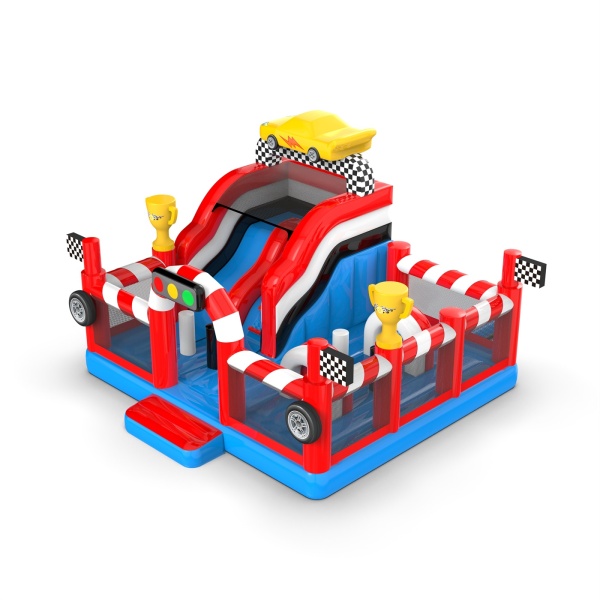 Aufblasbarer Spielplatz 6x6 im Auto-Motiv