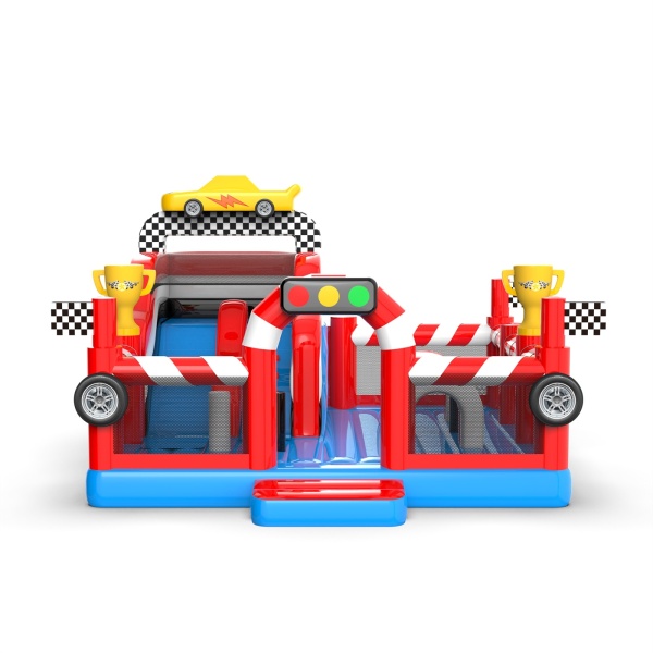 Aufblasbarer Spielplatz 6x6 im Auto-Motiv