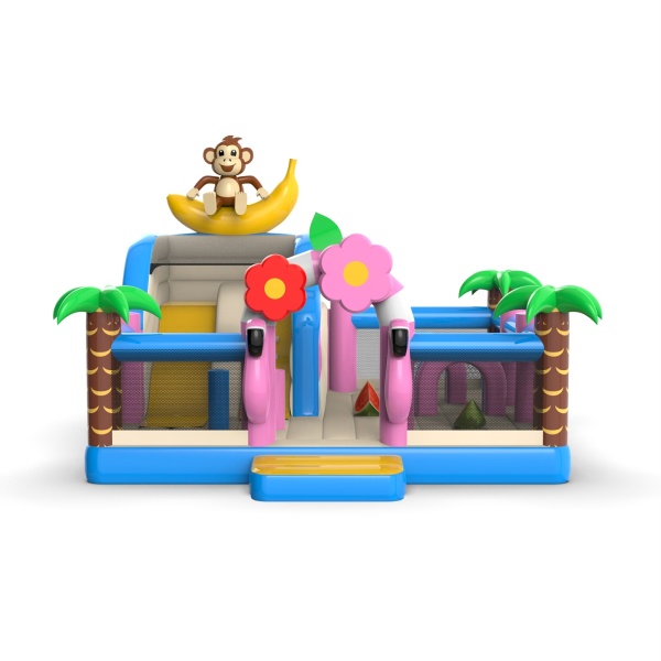 Aufblasbarer Spielplatz 6x6 im Hawaii-Motiv