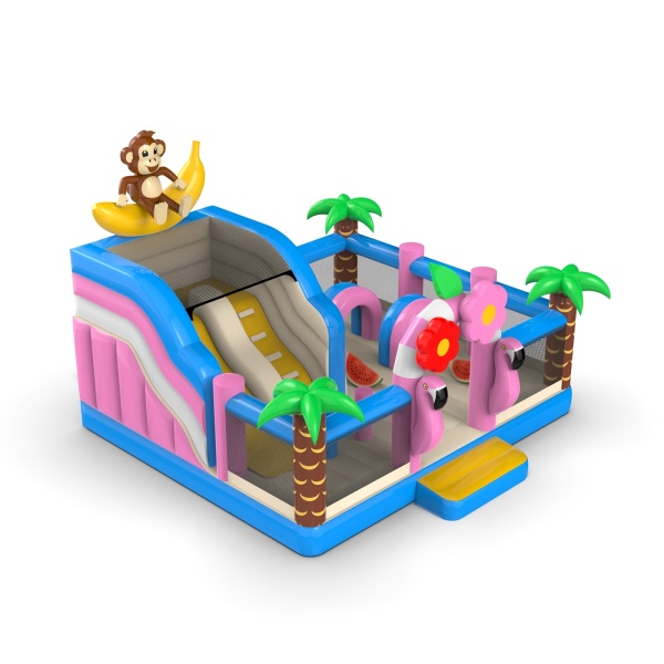 Aufblasbarer Spielplatz 6x6 im Hawaii-Motiv