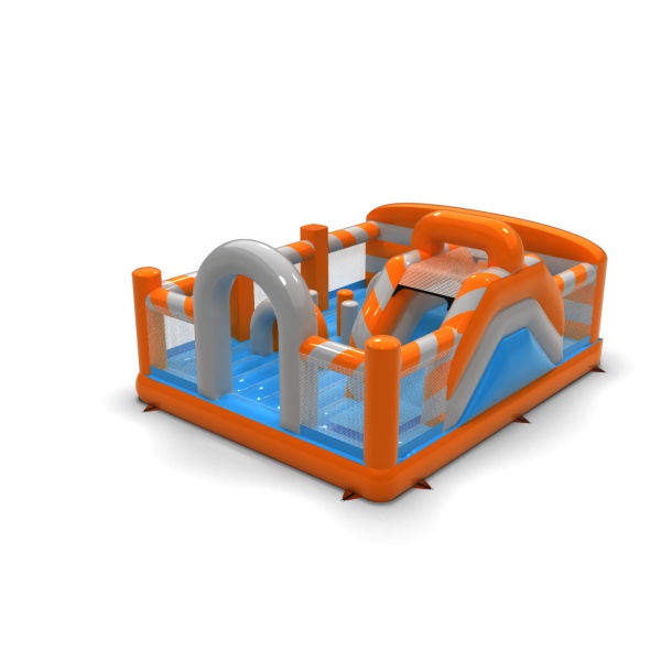 Aufblasbarer Spielplatz 6x5 im klassischen Design