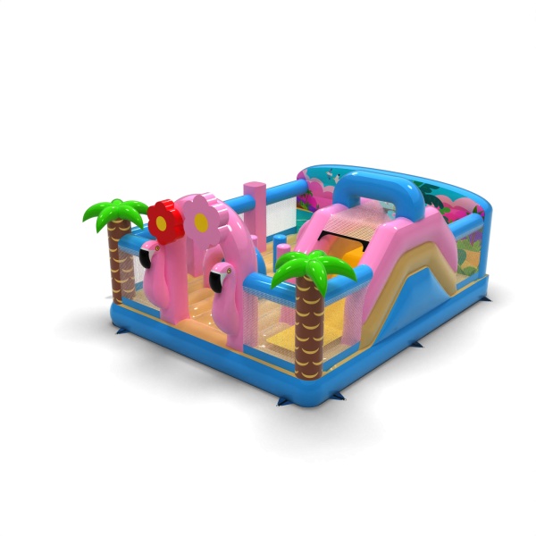 Aufblasbarer Spielplatz 6x5 im Hawaii-Motiv