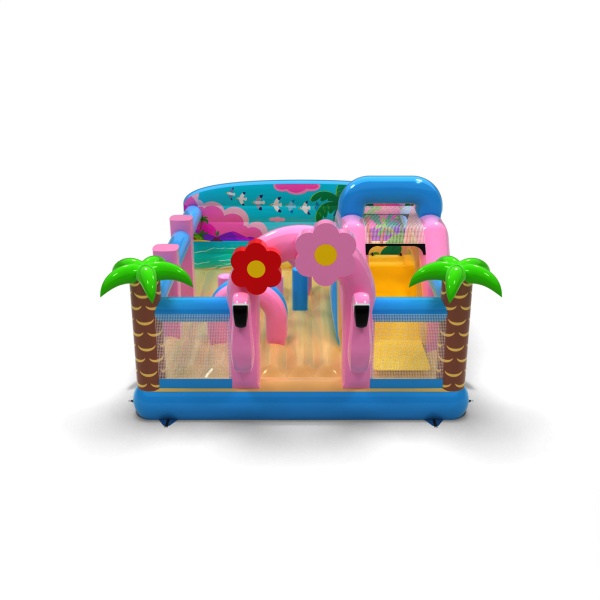 Aufblasbarer Spielplatz 6x5 im Hawaii-Motiv