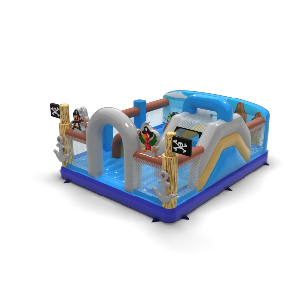 Aufblasbarer Spielplatz 6x5 im Piraten-Motiv