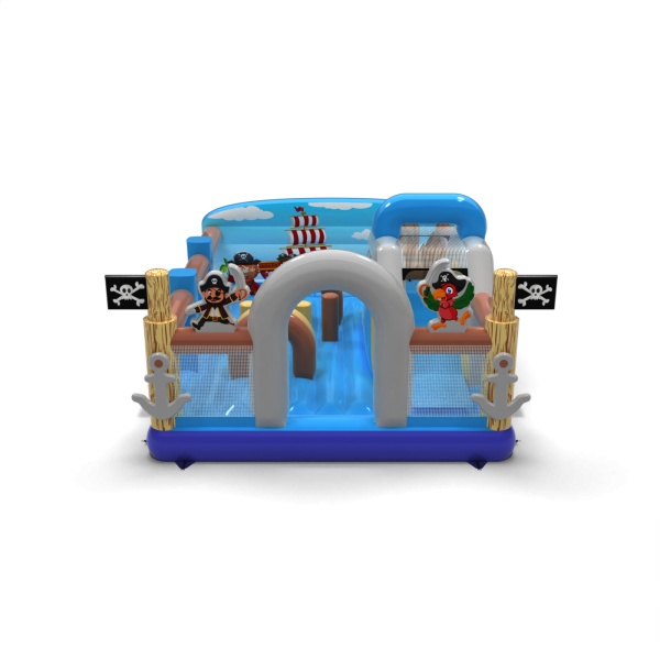 Aufblasbarer Spielplatz 6x5 im Piraten-Motiv