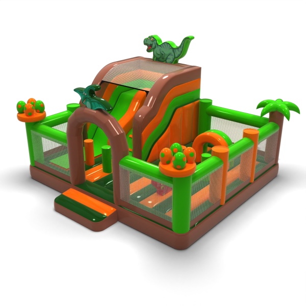 Aufblasbarer Spielplatz 6x6 im Dino-Motiv