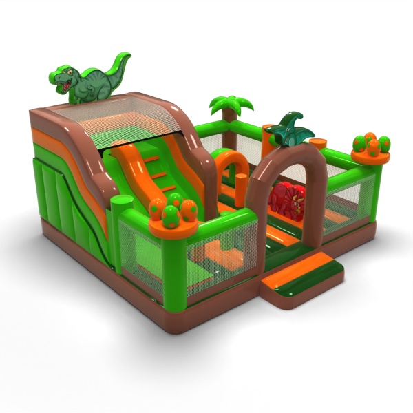 Aufblasbarer Spielplatz 6x6 im Dino-Motiv