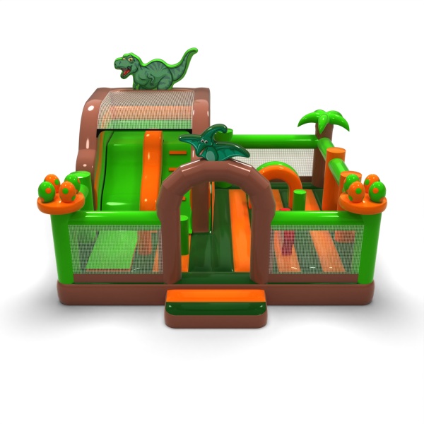Aufblasbarer Spielplatz 6x6 im Dino-Motiv