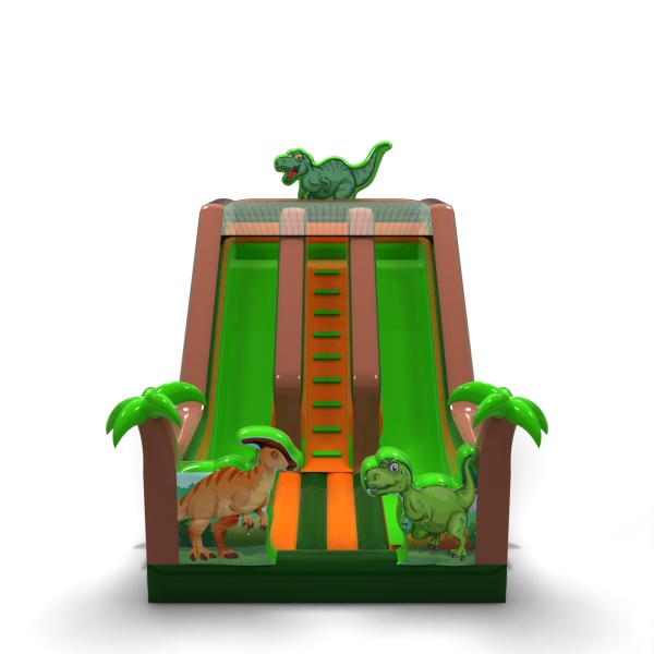 Doppelte aufblasbare Rutsche mit Aufdruck im Dinosaurier-Motiv