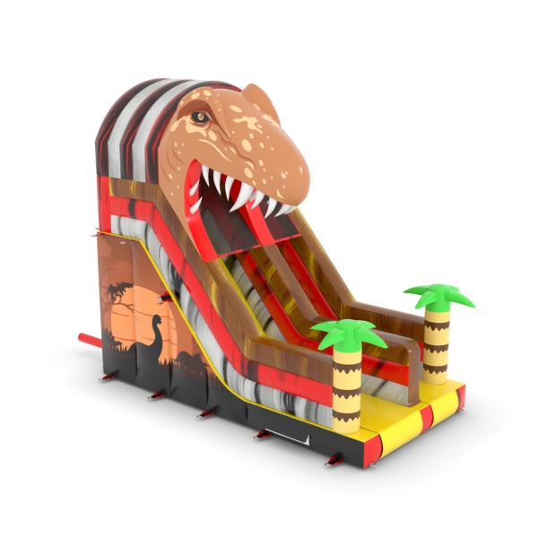 Aufblasbare Rutsche im Motiv Dinosaurier