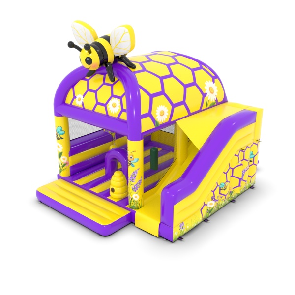 Aufblasbares Spielgerät mit Rutschen-Kombi Bienchen