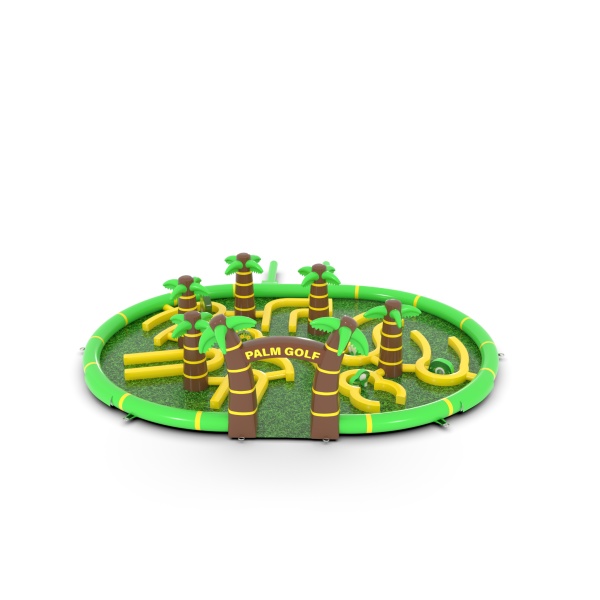 Aufblasbares Minigolf im Motiv Safari
