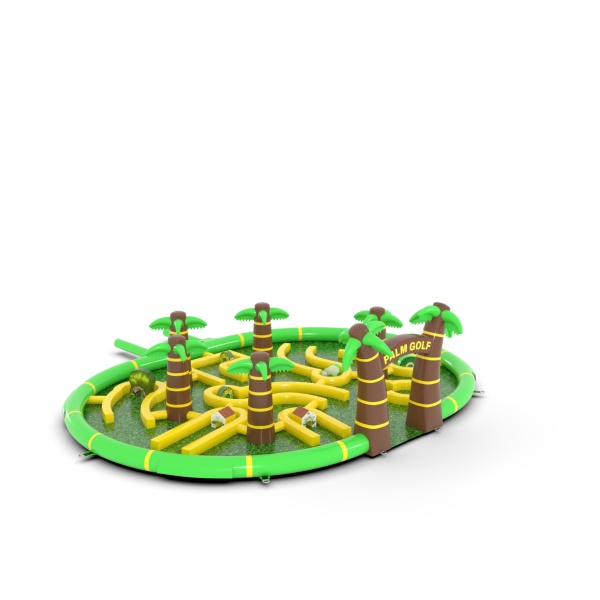 Aufblasbares Minigolf im Motiv Safari