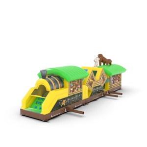 Aufblasbarer Hindernisparcours Safari - 14,6 m