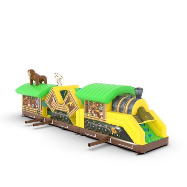 Aufblasbarer Hindernisparcours Safari - 14,6 m