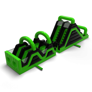 Aufblasbare Hindernisbahn Race Green - 15m
