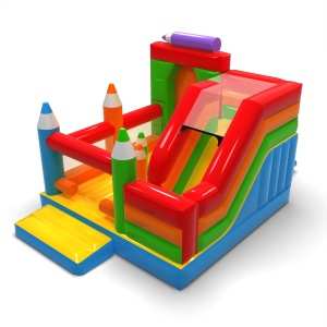 Hüpfburg mit Rutsche -...