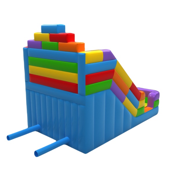 Doppelte aufblasbare Rutsche Bunte Bausteine mini