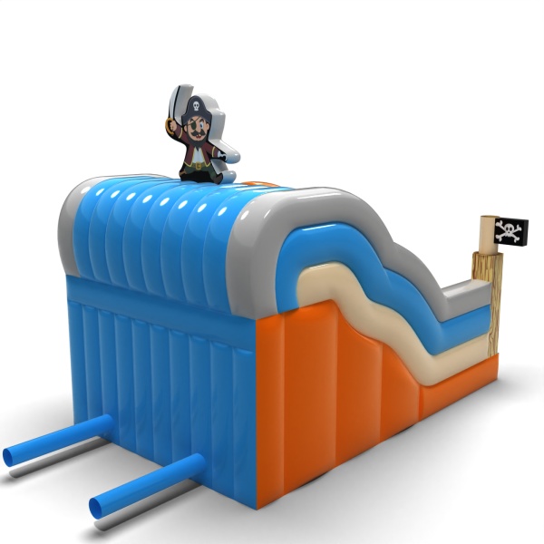 Doppelte aufblasbare Rutsche im Motiv Piraten Mini