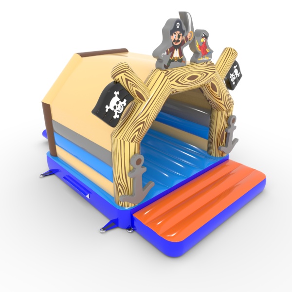 Hüpfburg 4,5x3,6 im Piraten-Motiv