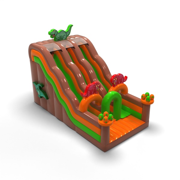 Doppelte Rutsche mit Motiv Dinosaurier