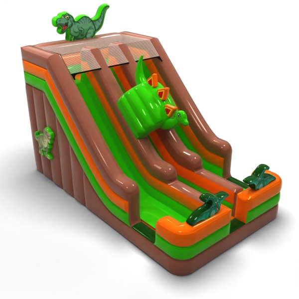 Doppelte Rutsche mit Motiv Dinosaurier
