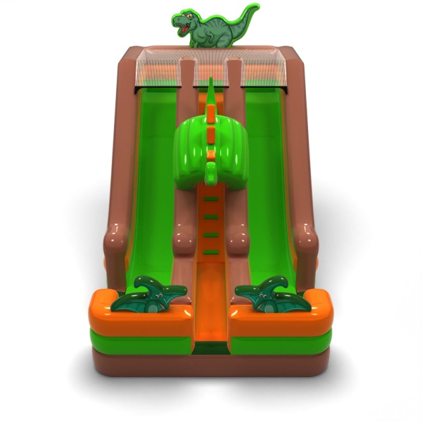 Doppelte Rutsche mit Motiv Dinosaurier
