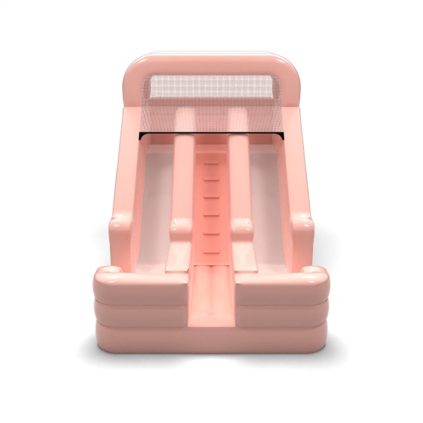 Doppelte aufblasbare Rutsche mini - Pastellrosa