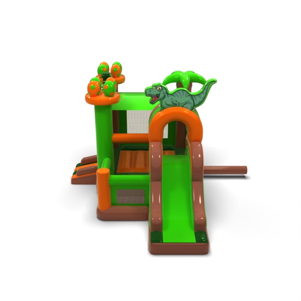 Hüpfburg combo mit Dinosaurier-Motiv