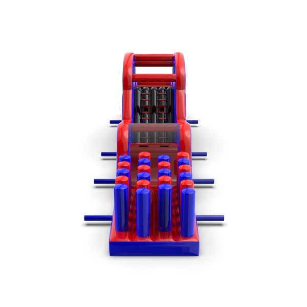 Aufblasbarer Hindernisparcours Ninja - 18 m
