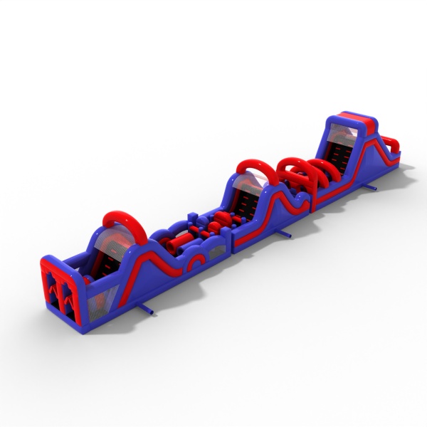 Aufblasbarer Hindernisparcours Ninja Long - 30 m