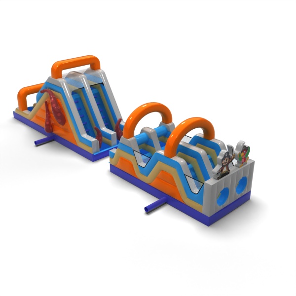 Aufblasbarer Hindernisparcours Piraten - 15 m
