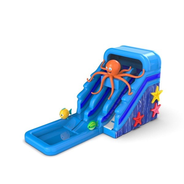 Aufblasbare Rutsche Wasserrutsche mit Oktopus