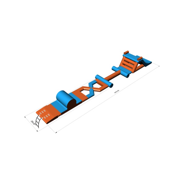 Wasser-Hindernisparcours Téssera (16,7 x 2,5 m)
