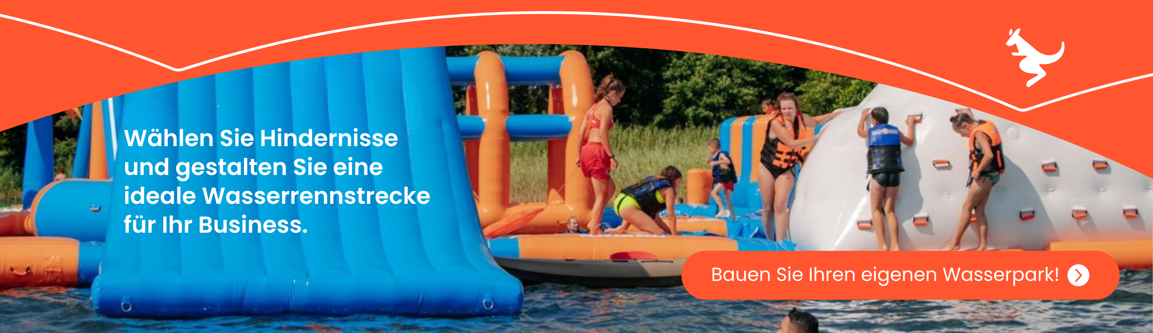 Aufblasbare Wasserfreizeitparks